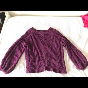 Soft Purple Yarn Sweater Jumper